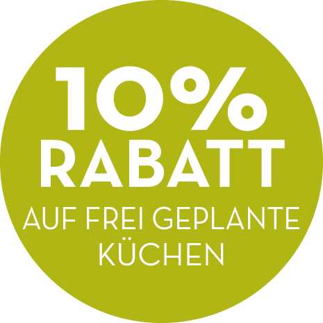 10% Rabatt auf frei geplante Küchen